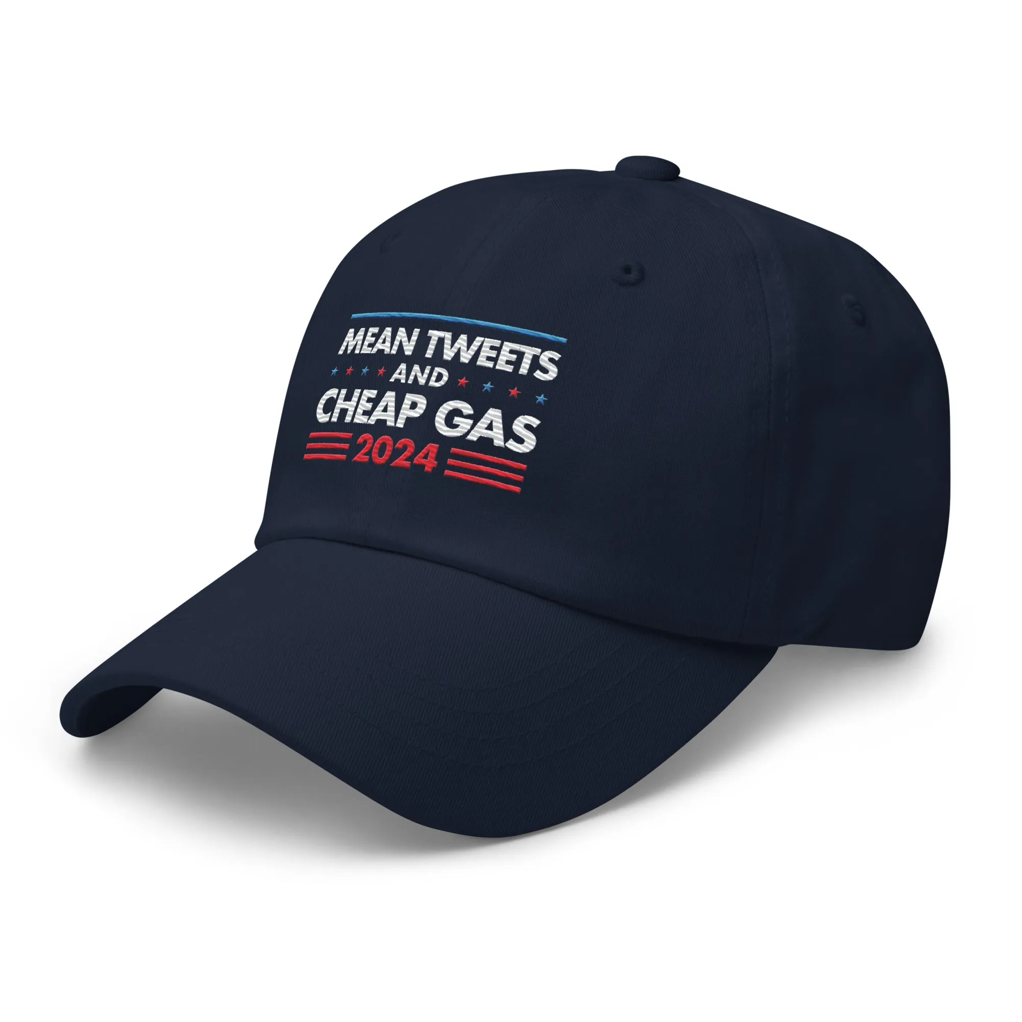 Mean Tweets and Cheap Gas Leather Back Hat