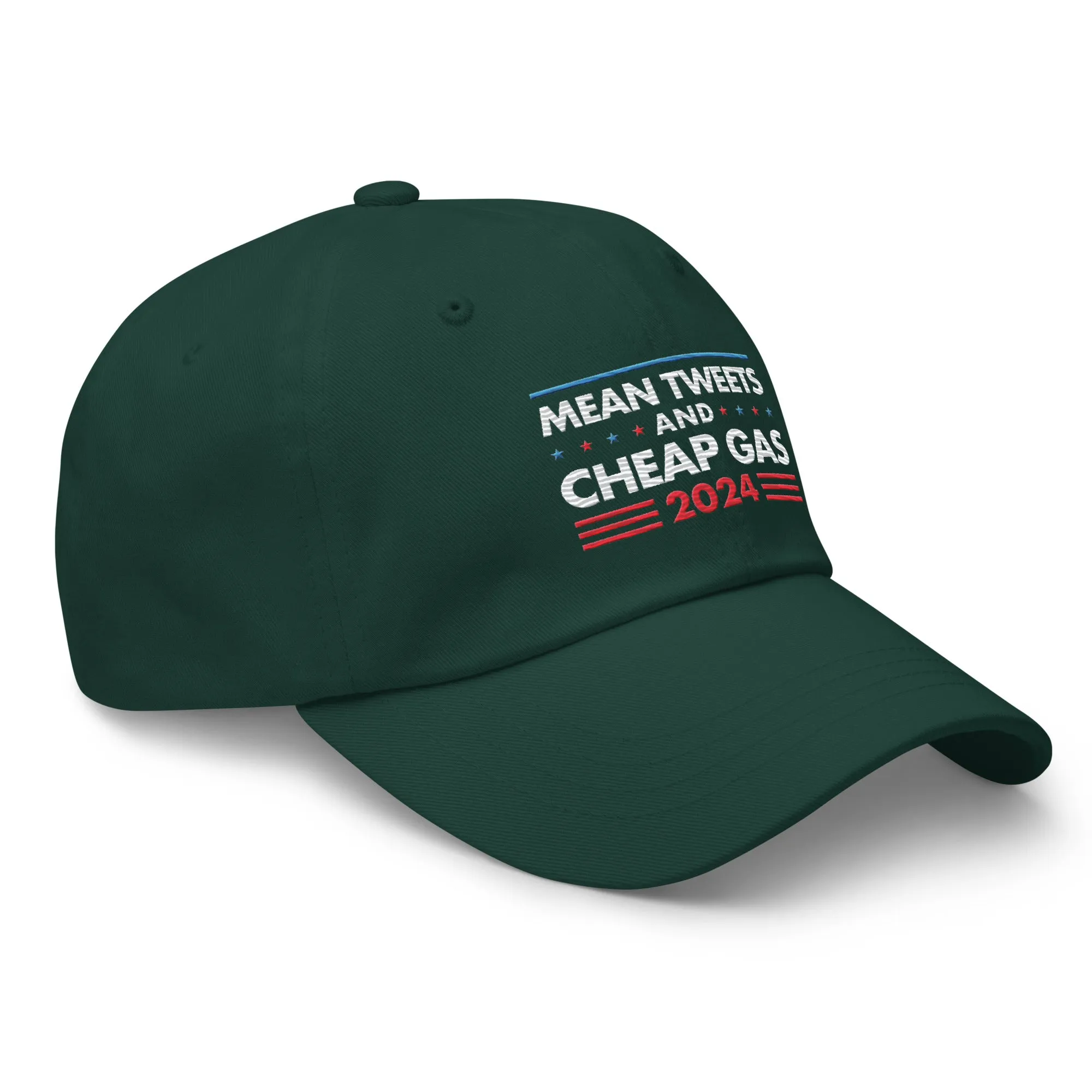 Mean Tweets and Cheap Gas Leather Back Hat