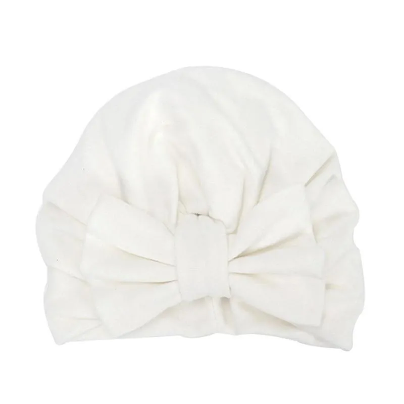 Modern Trend Stylish Baby Hat for Girls Big Bow Turban Baby Cap Accessories In Great Design