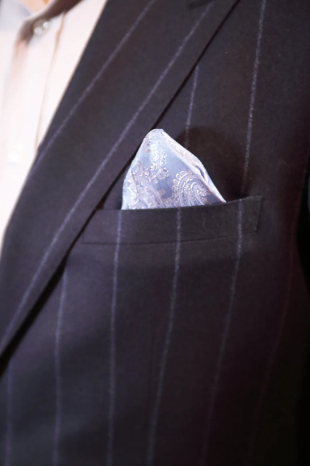 Navy Chalkstripe Flannel Premium Suit