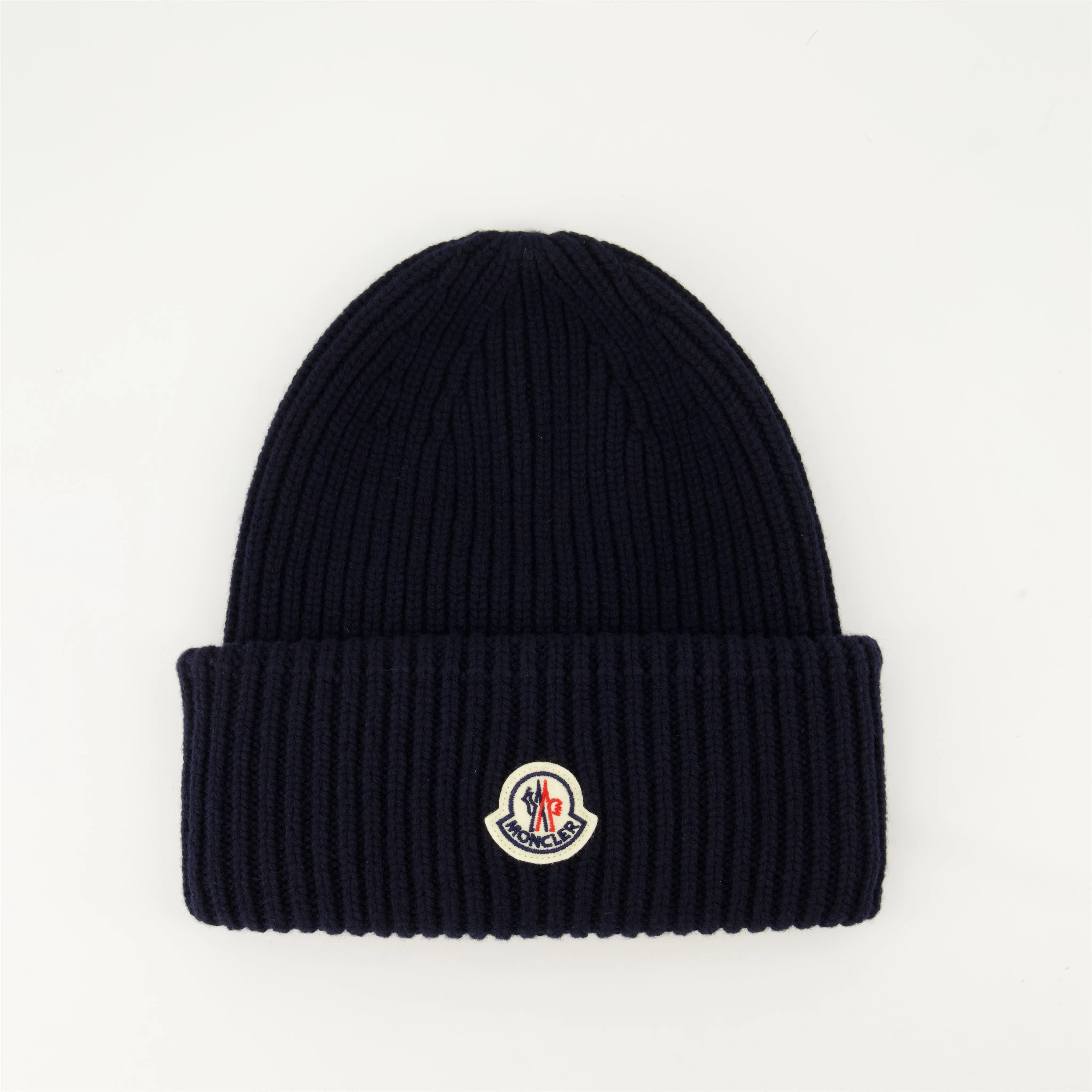 Navy Wool-Cashmere Beanie