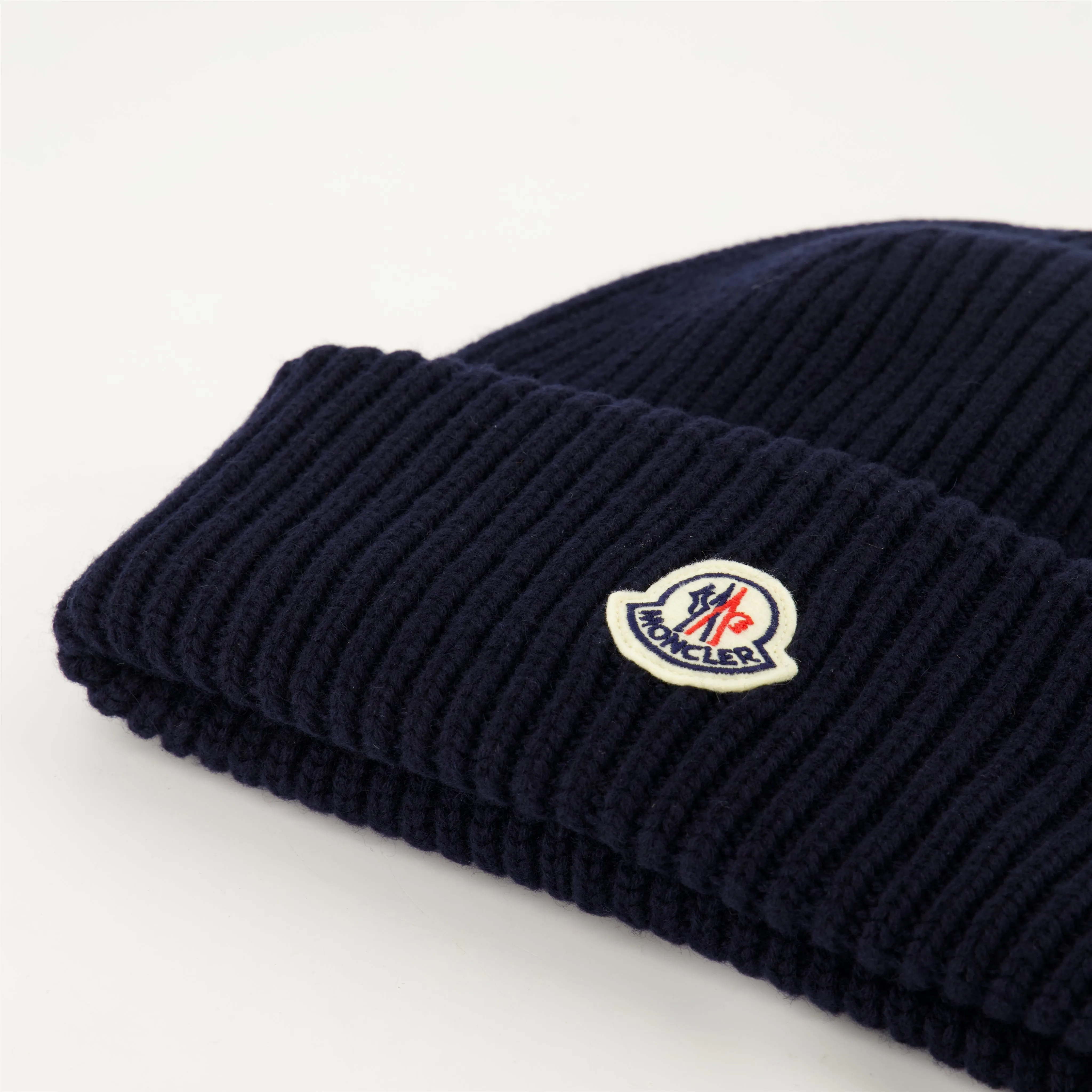 Navy Wool-Cashmere Beanie