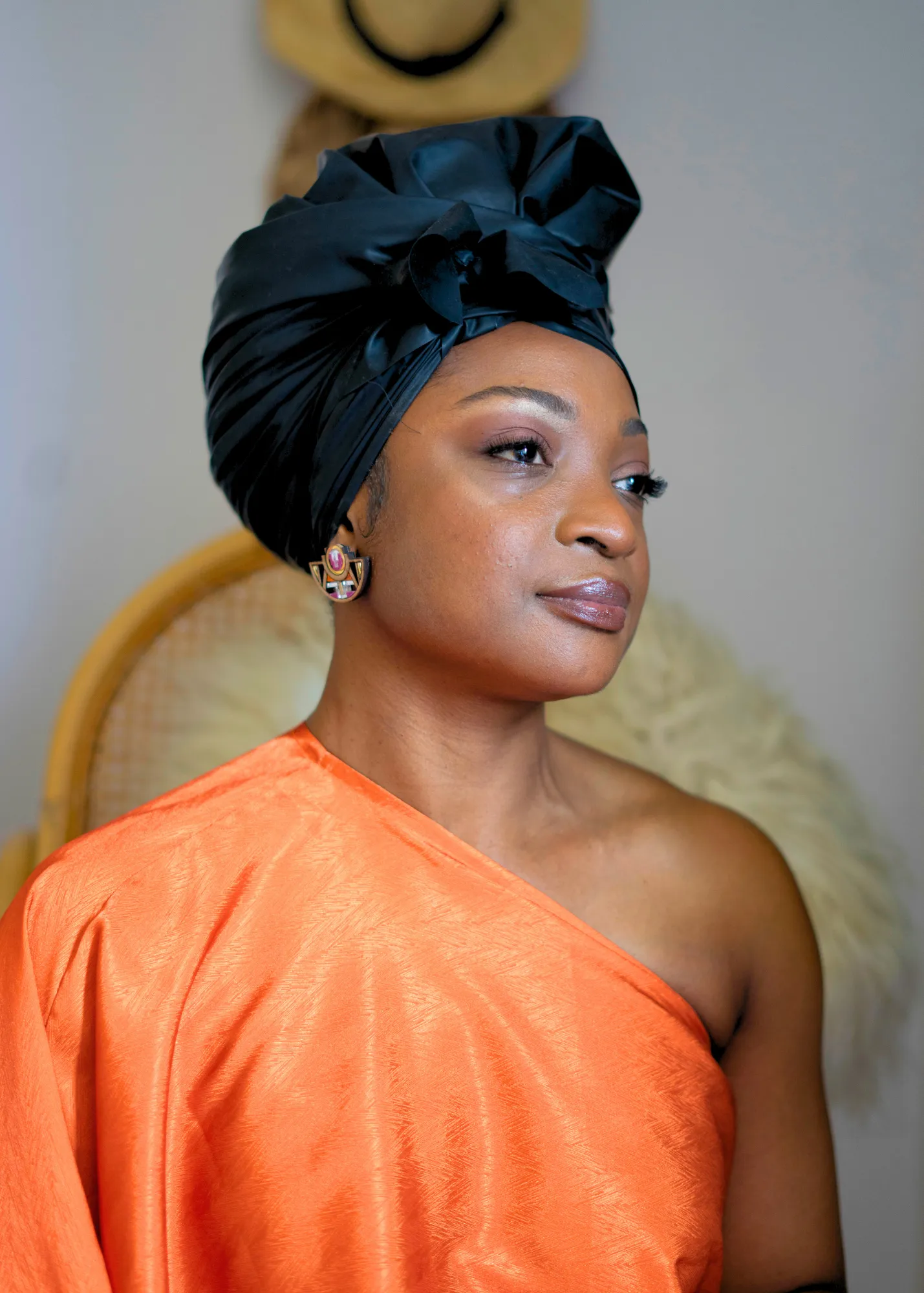 NEMES Triangle Waterproof Head Scarf Black