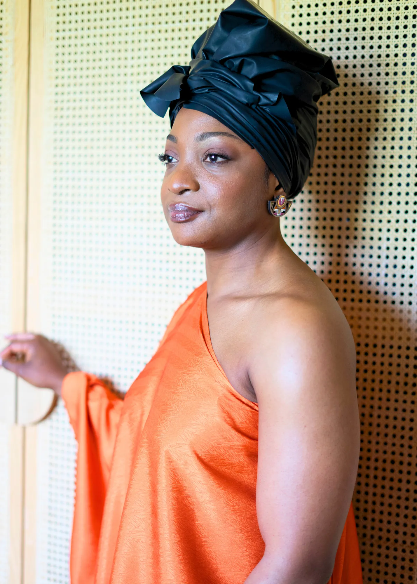 NEMES Triangle Waterproof Head Scarf Black