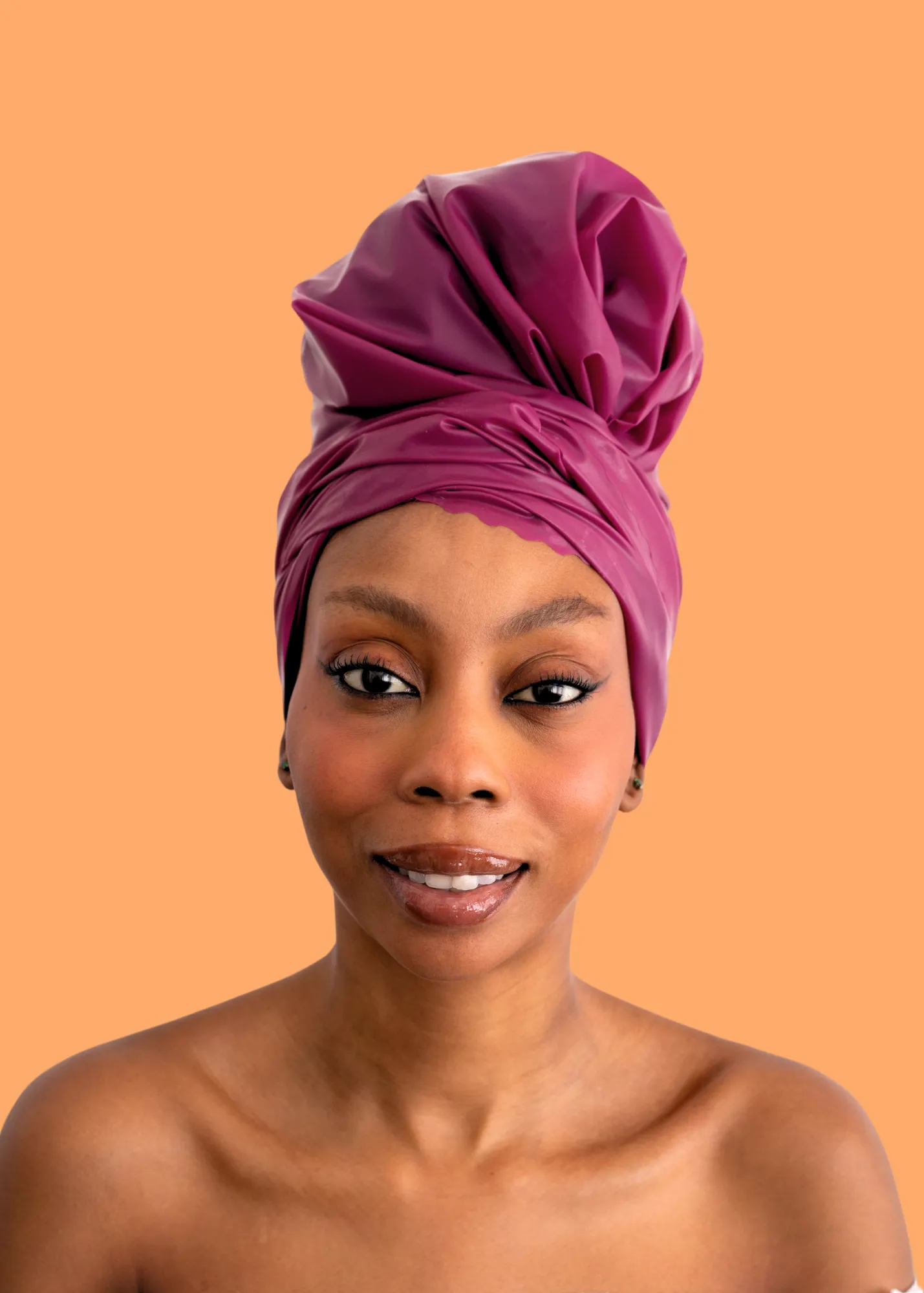 NEMES Triangle Waterproof Head Scarf Raspberry
