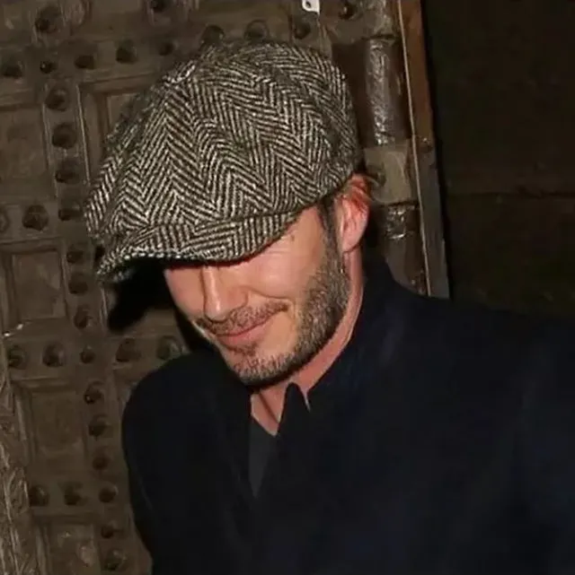 Newsboy Hats Vintage Herringbone Octagon Cap Tommy Shelby Peaky Blinders Hat