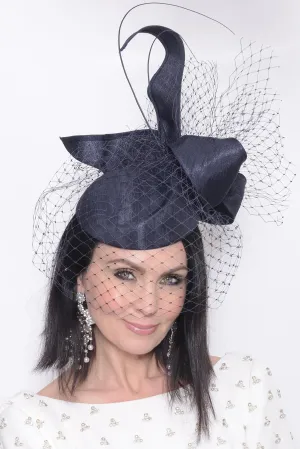 Nigel Rayment Pill Box Hat 23071 Navy