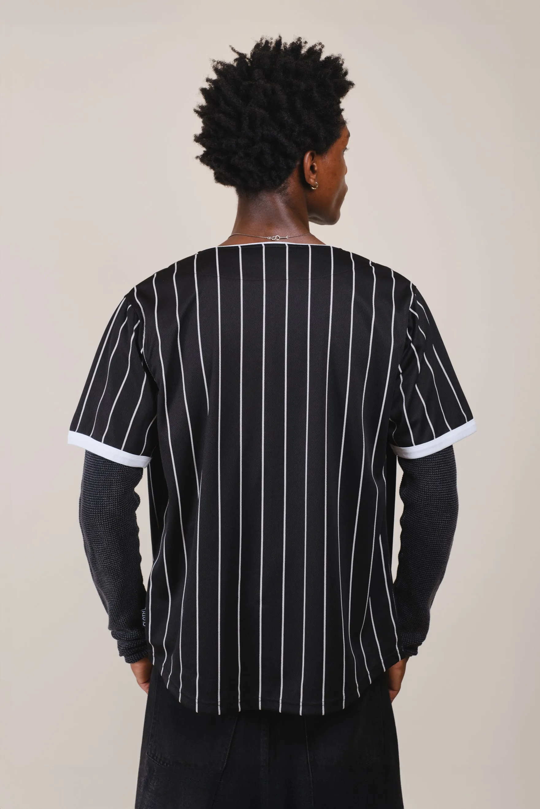 NY Pinstripe Baseball Jersey