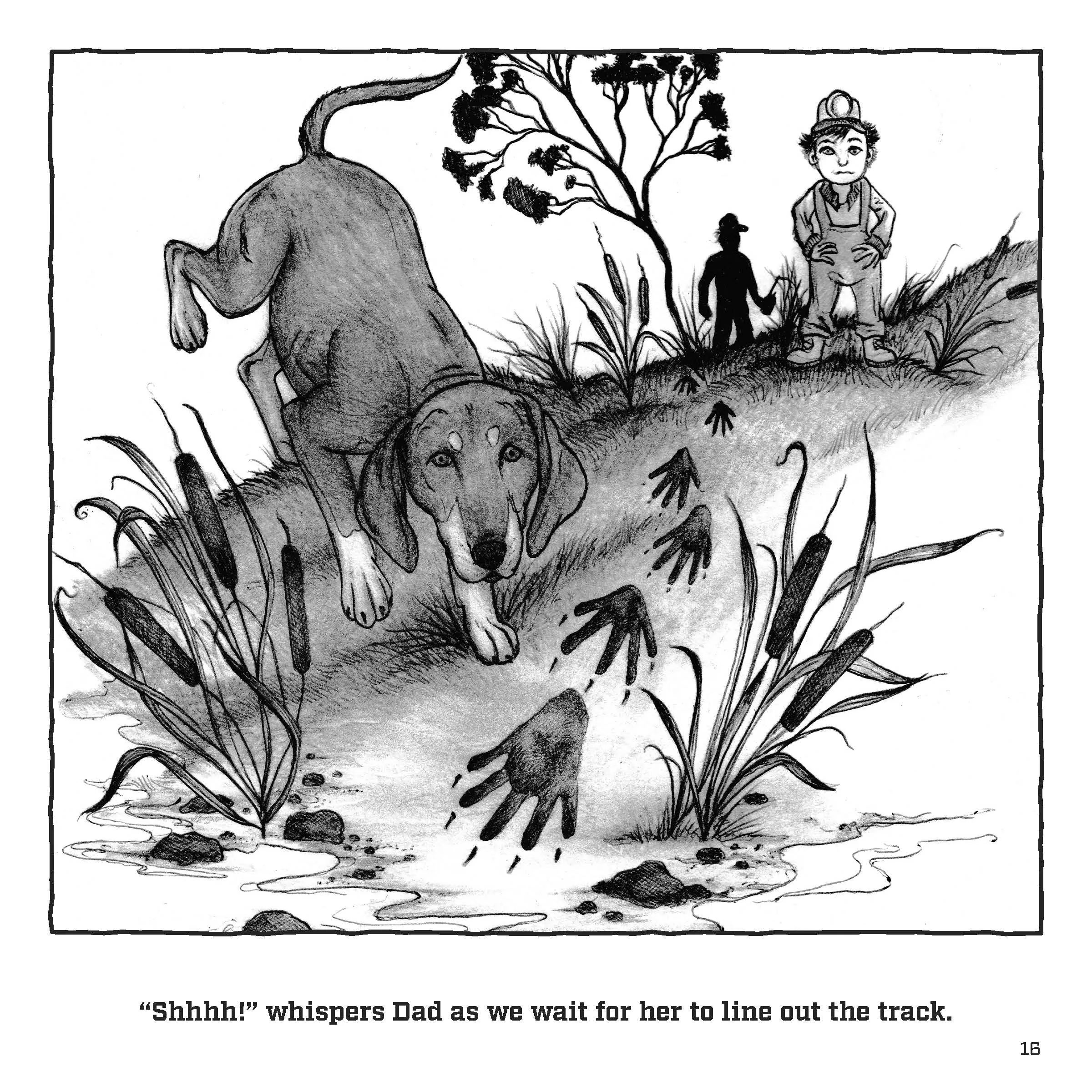On The Trail - A Coon hunting Tale