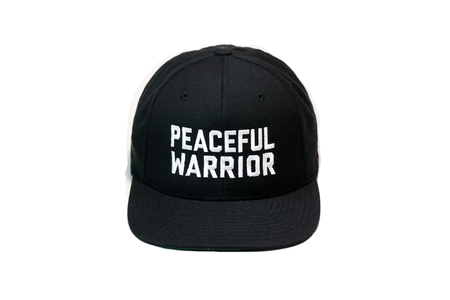 Peaceful Warrior Solid Baseball Black