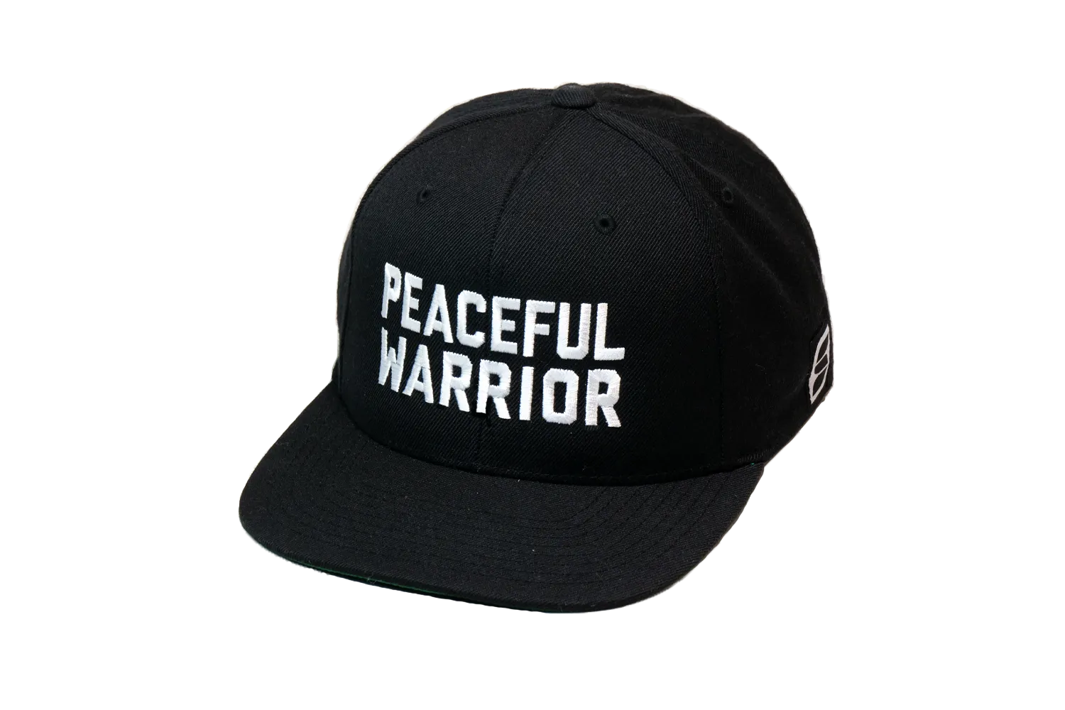 Peaceful Warrior Solid Baseball Black