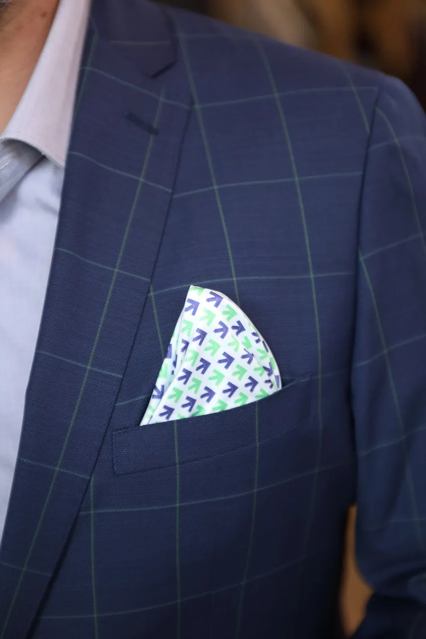 Pelotonia Navy Windowpane Blazer (Final Sale)