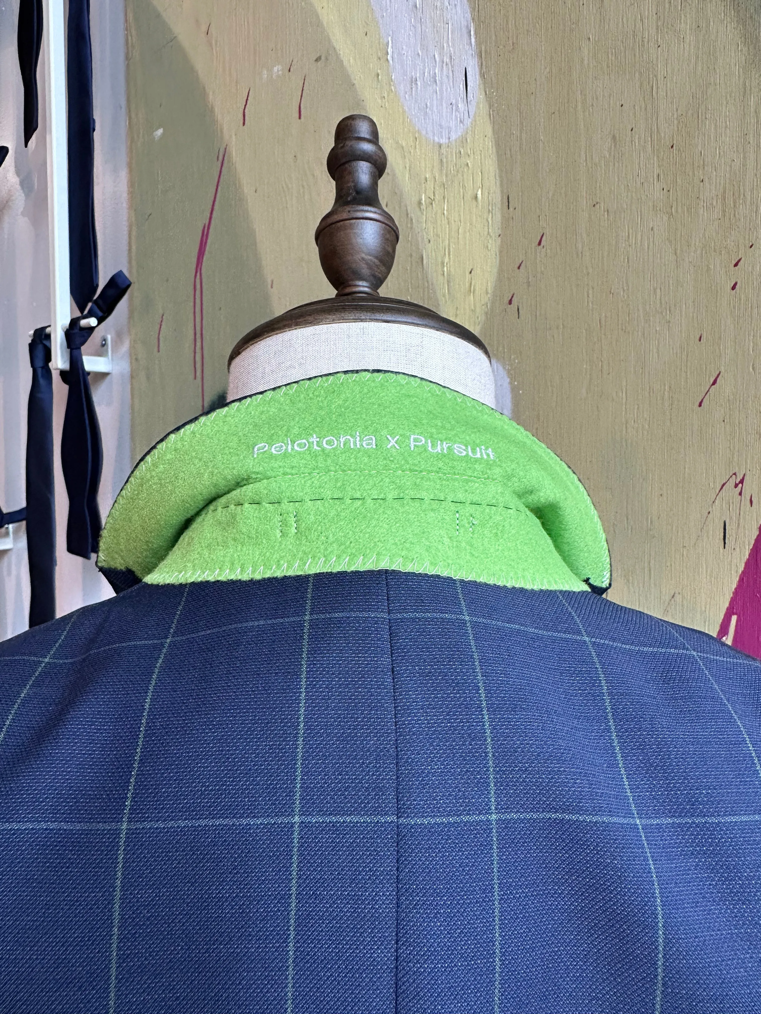 Pelotonia Navy Windowpane Blazer (Final Sale)