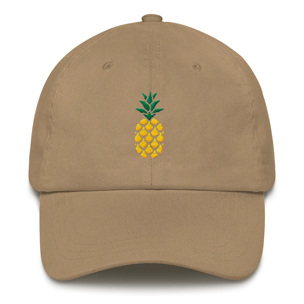 Pineapple Twill Dad Hat