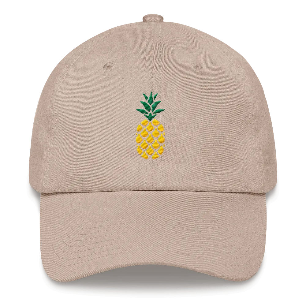 Pineapple Twill Dad Hat