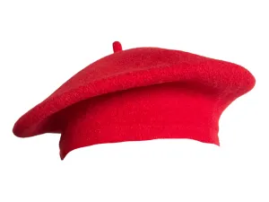 Pure Wool Beret - Red