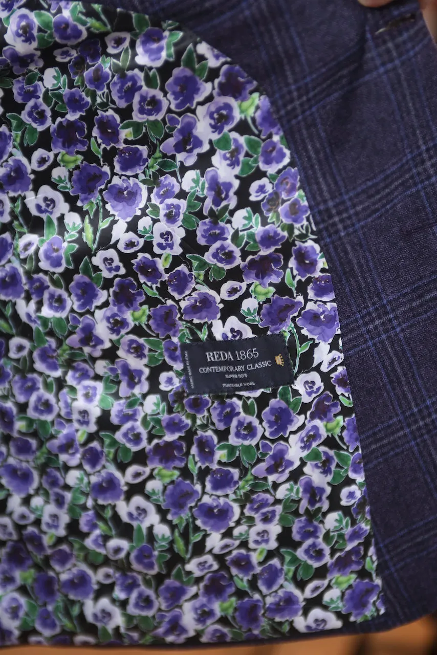 Purple with Blue Plaid Premium Blazer