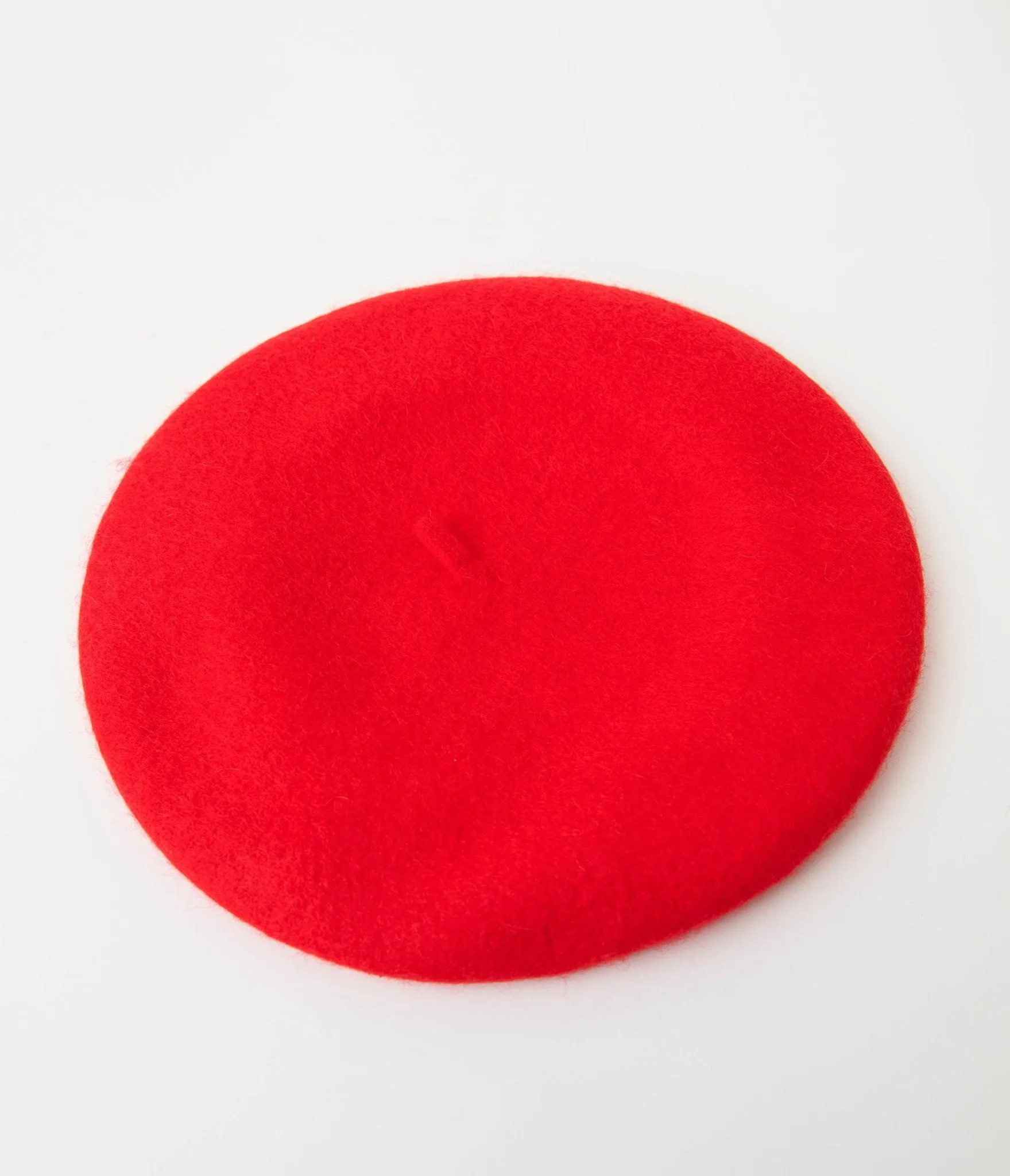 Red Classic Vintage Parisian Beret