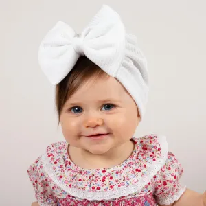 Ribbed Bow Turban