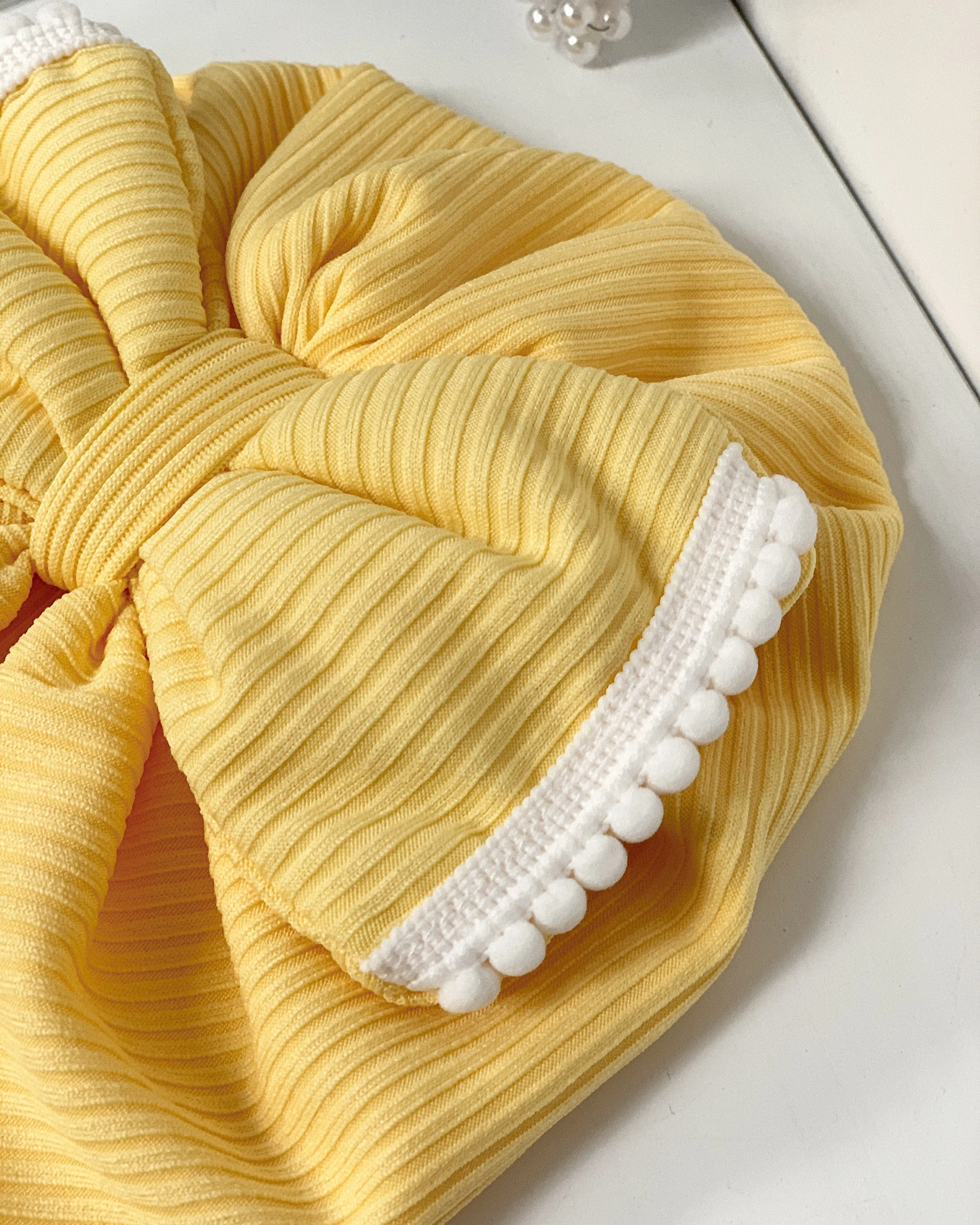 Ribbed Bow Turban