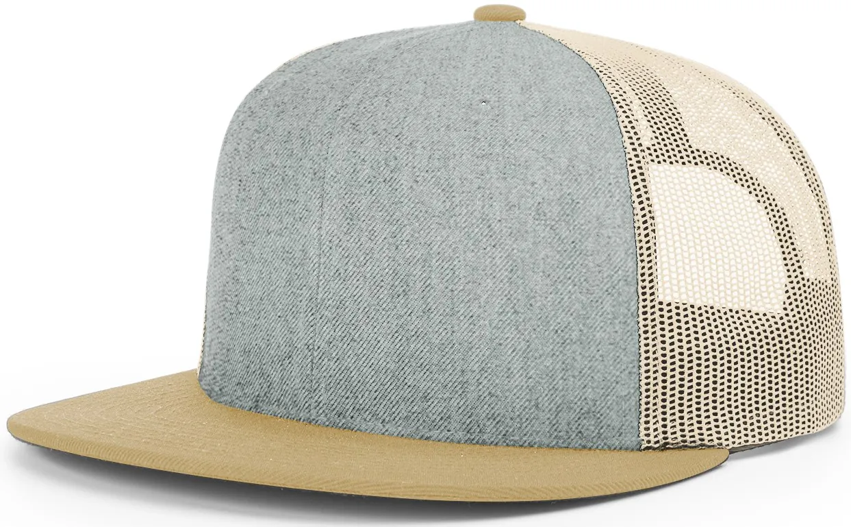 Richardson Wool Blend High Crown Mesh Back Heather Amber Birch
