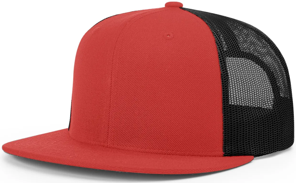 Richardson Wool Blend High Crown Mesh Back Red Black