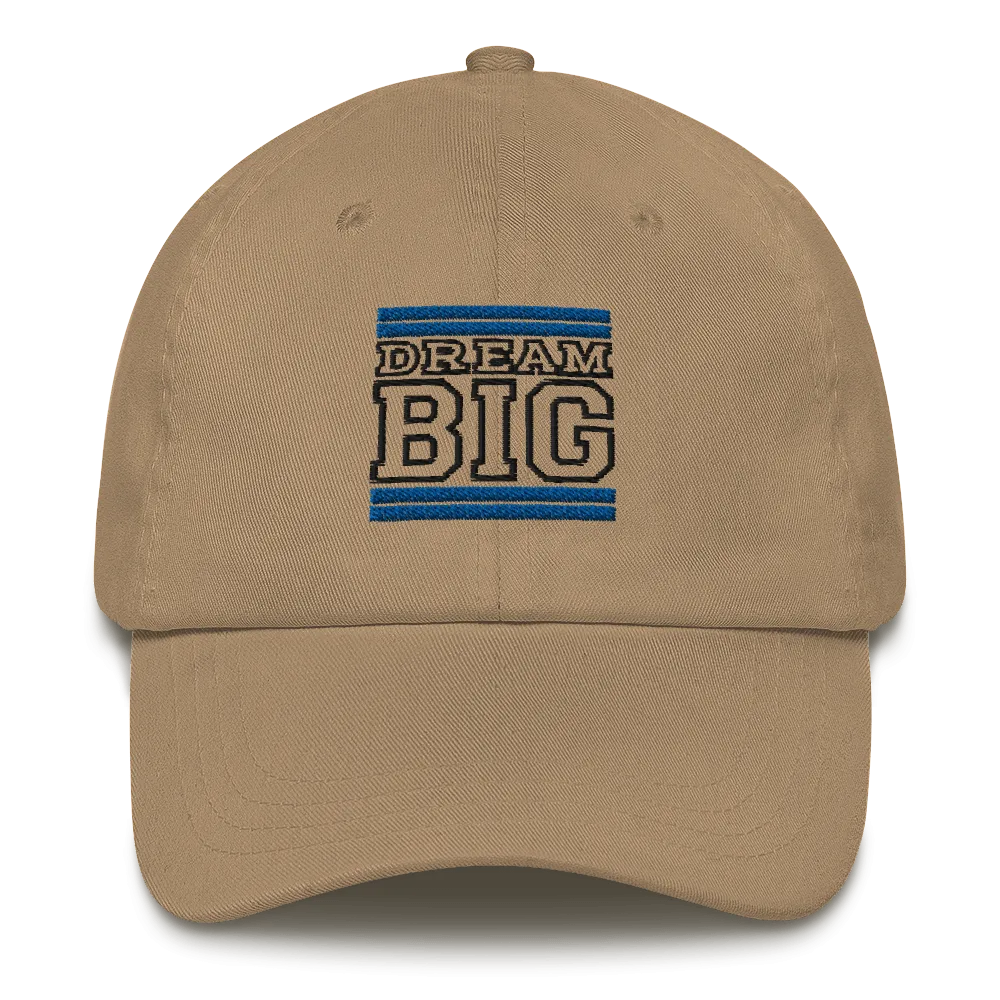 Royal Blue and Black Dream Big Lifestyle Dad hat