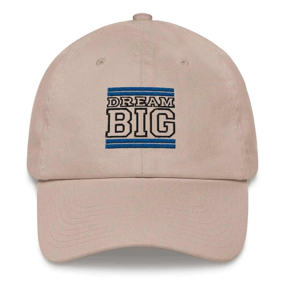 Royal Blue and Black Dream Big Lifestyle Dad hat