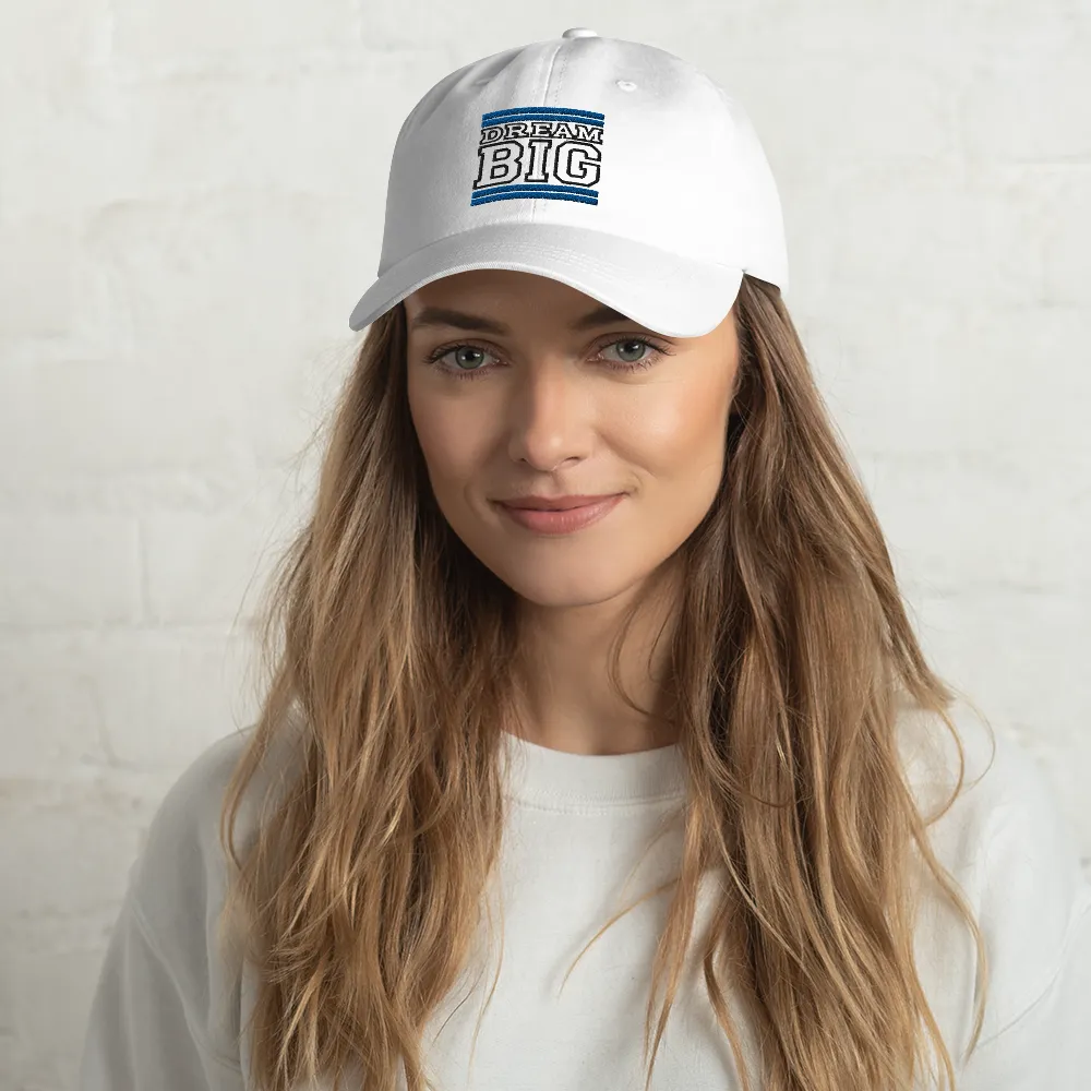 Royal Blue and Black Dream Big Lifestyle Dad hat