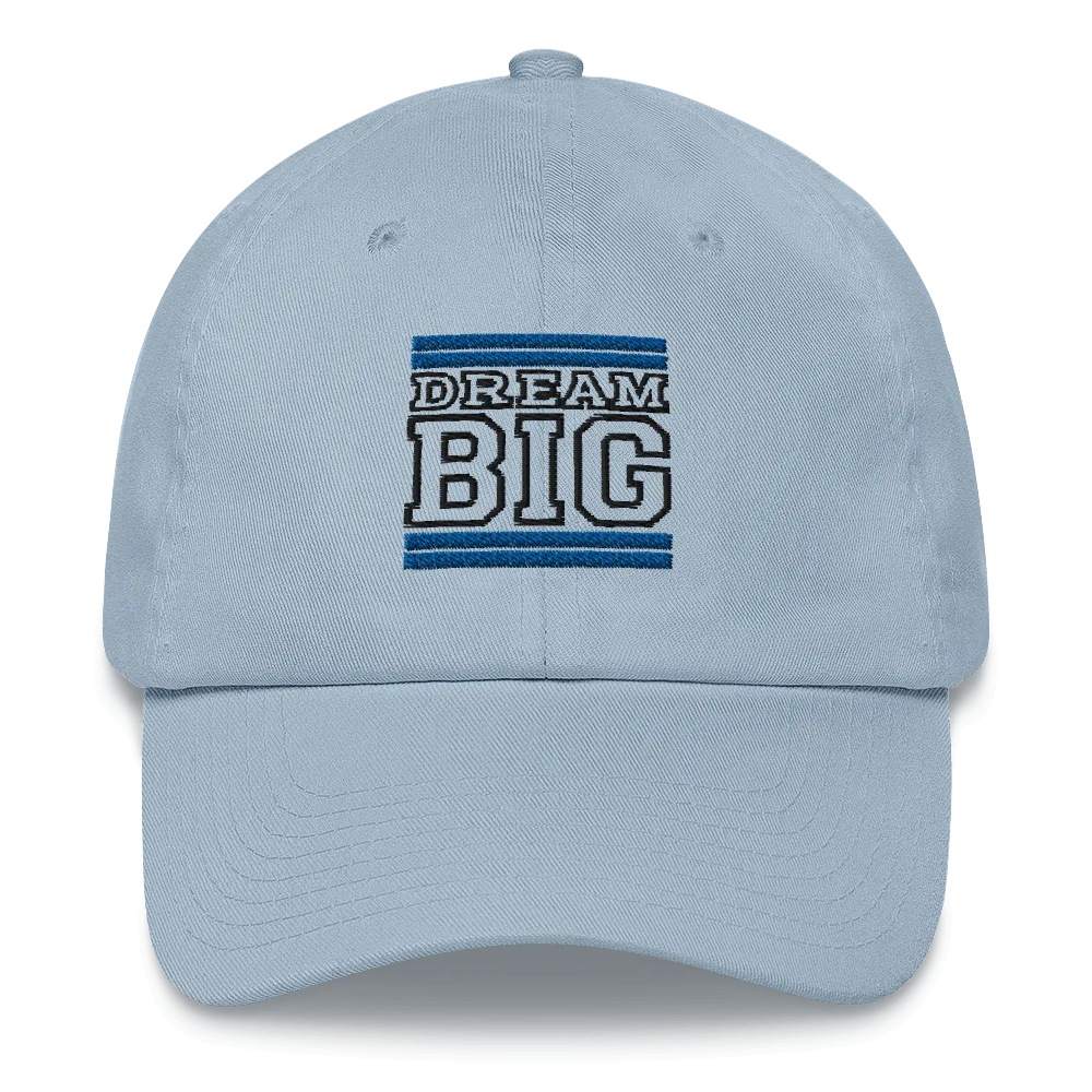 Royal Blue and Black Dream Big Lifestyle Dad hat