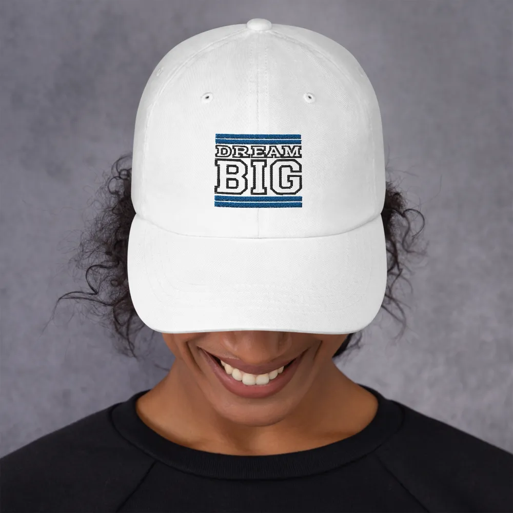 Royal Blue and Black Dream Big Lifestyle Dad hat