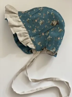 Ruffle Bonnet - Tempo Teal