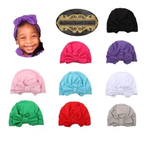 Satin Baby Bow Bonnet 0-3 Months