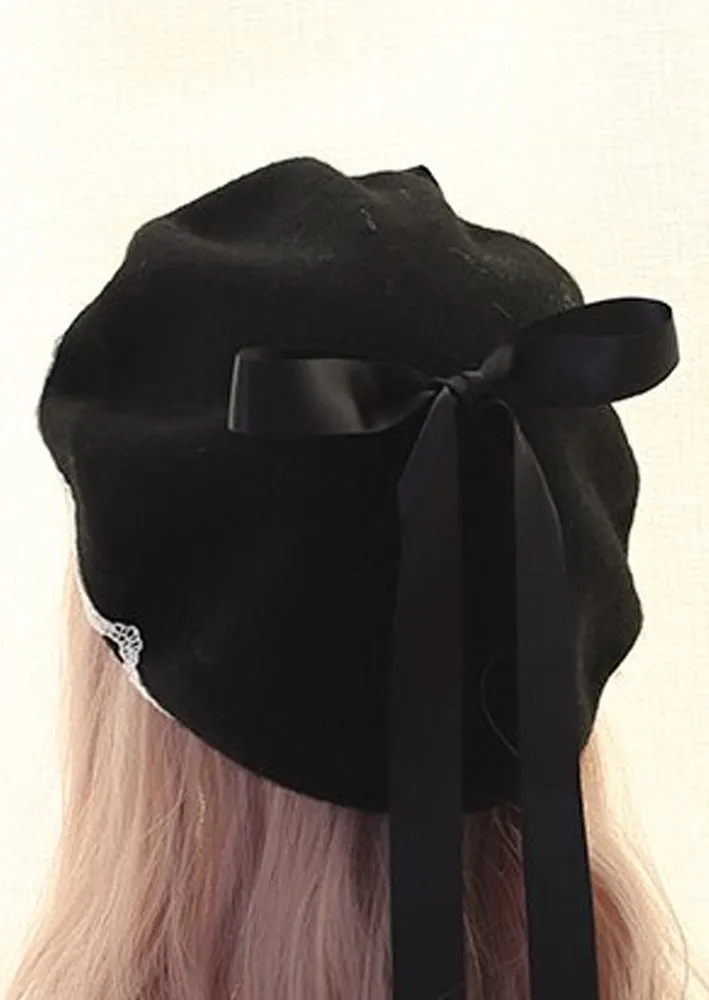 Scalloped Lace Paris Style French Beret
