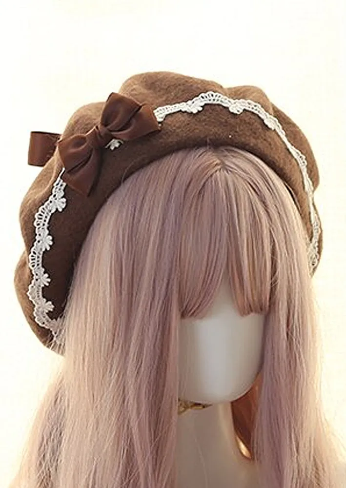 Scalloped Lace Paris Style French Beret