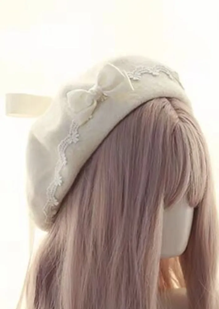 Scalloped Lace Paris Style French Beret