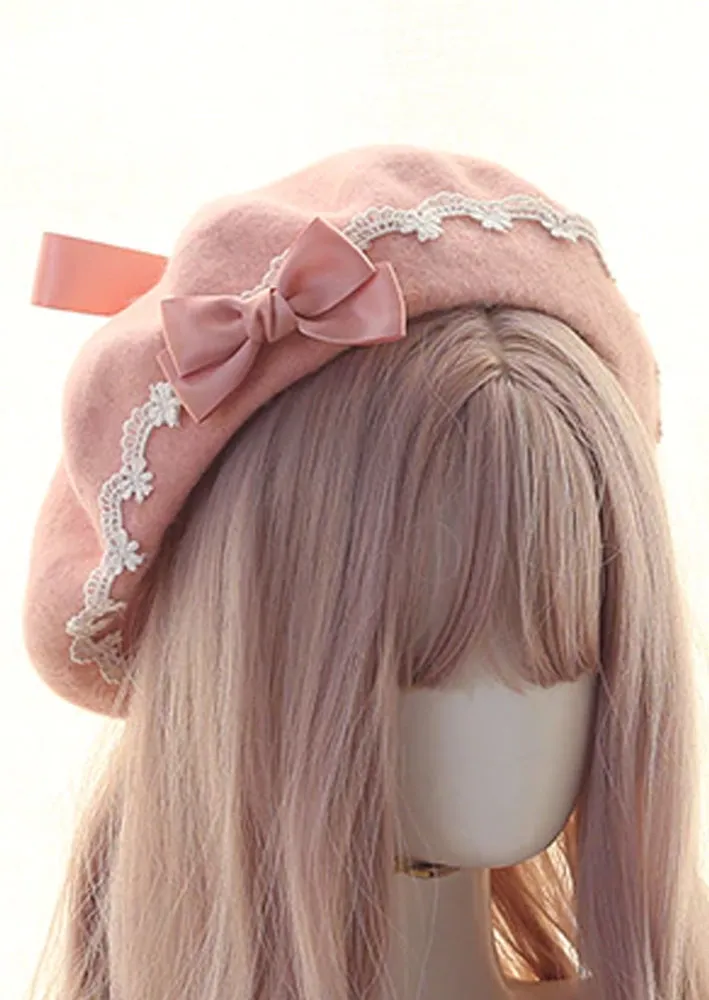 Scalloped Lace Paris Style French Beret