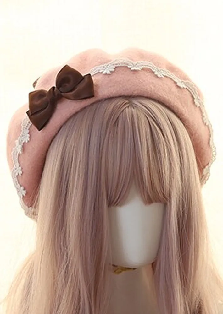 Scalloped Lace Paris Style French Beret