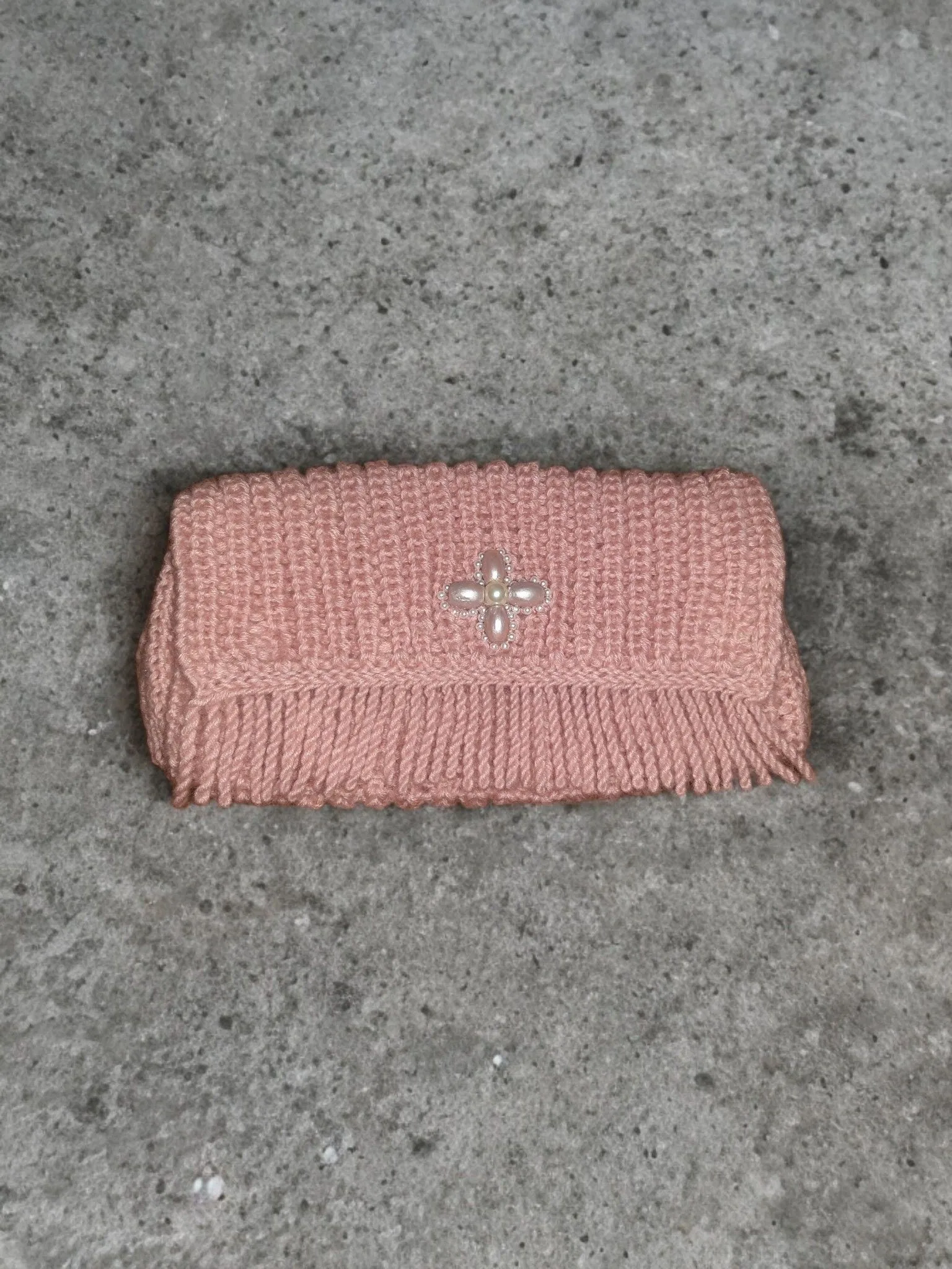 Set of Handmade Bag and Soft Mohair Beret