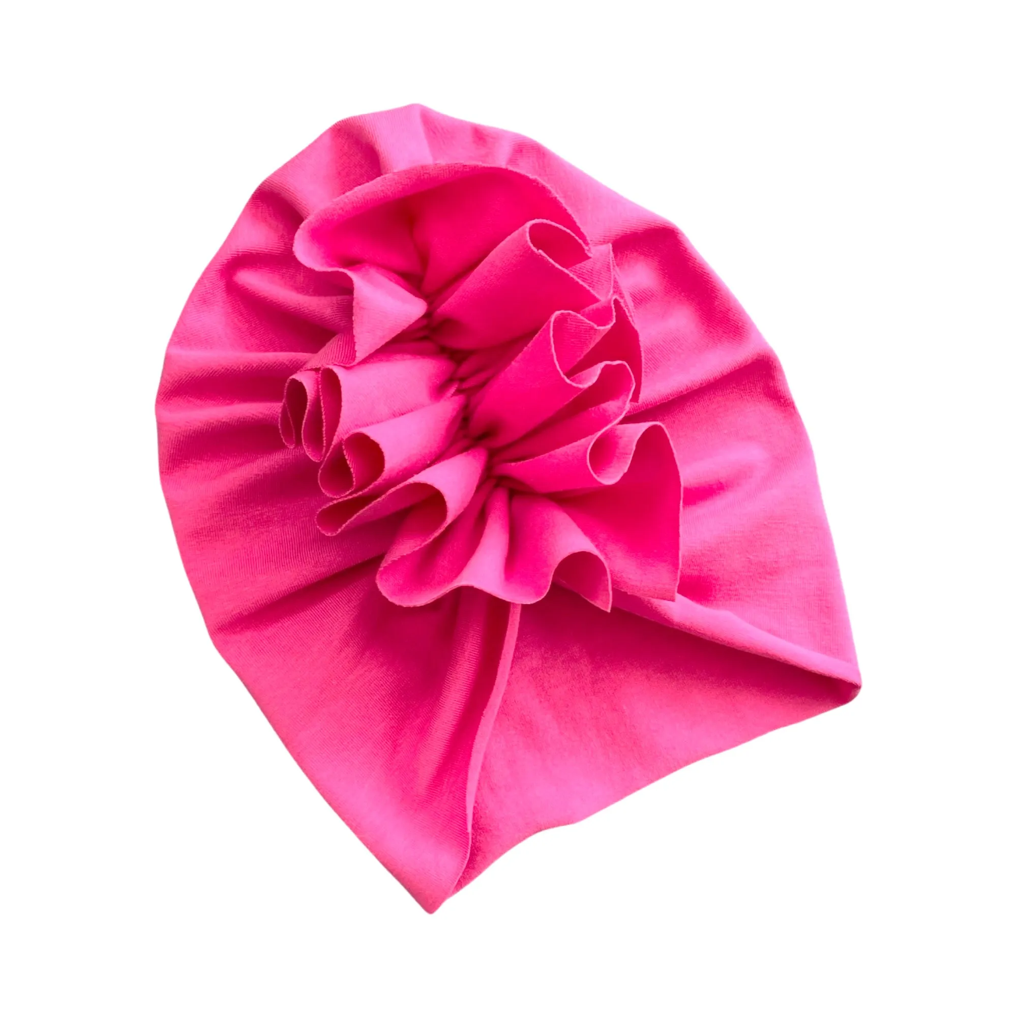 Size 6-18 Months - Bright Fuchsia Pink Baby Girl Turban