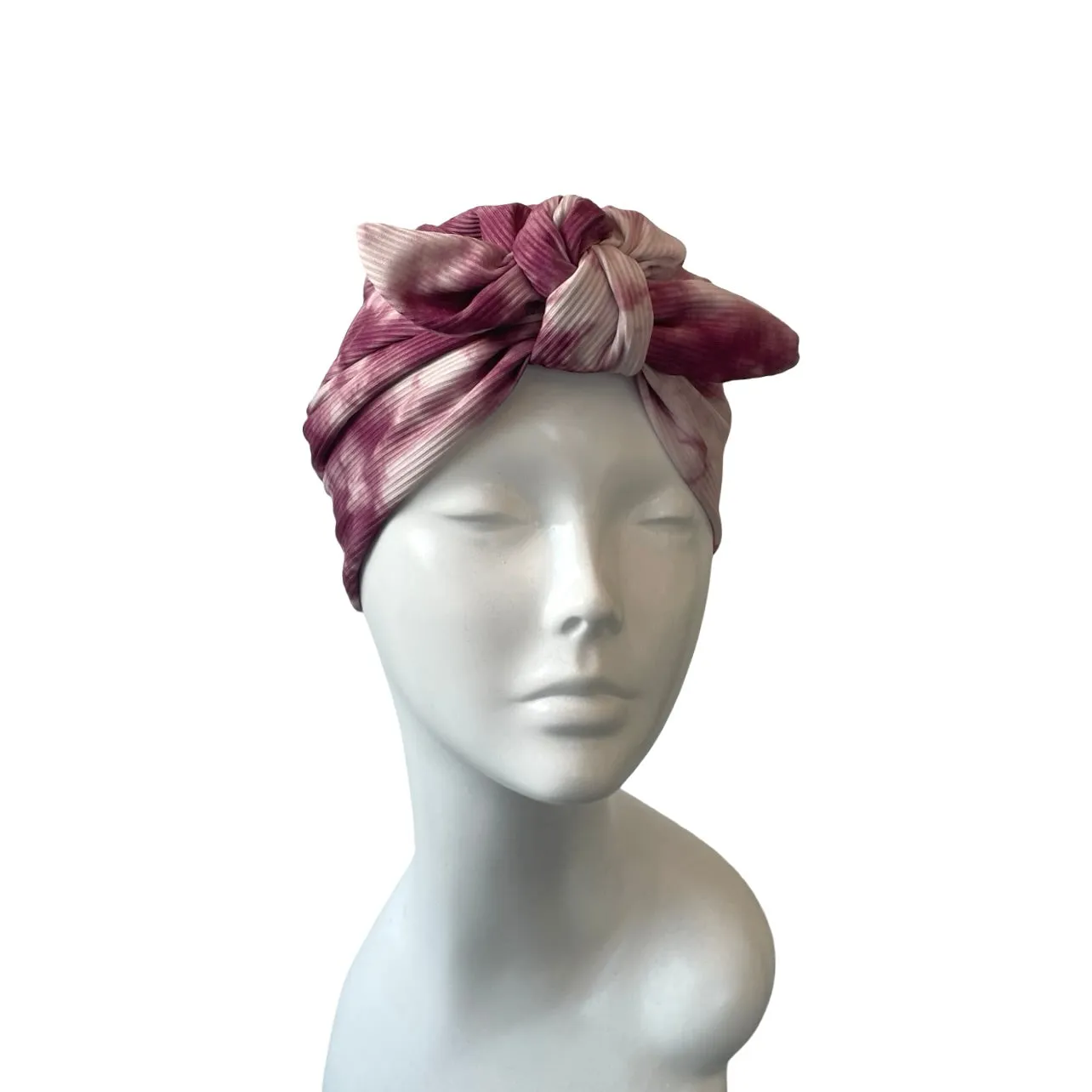 Soft Ribbed Jersey Bow Turban
