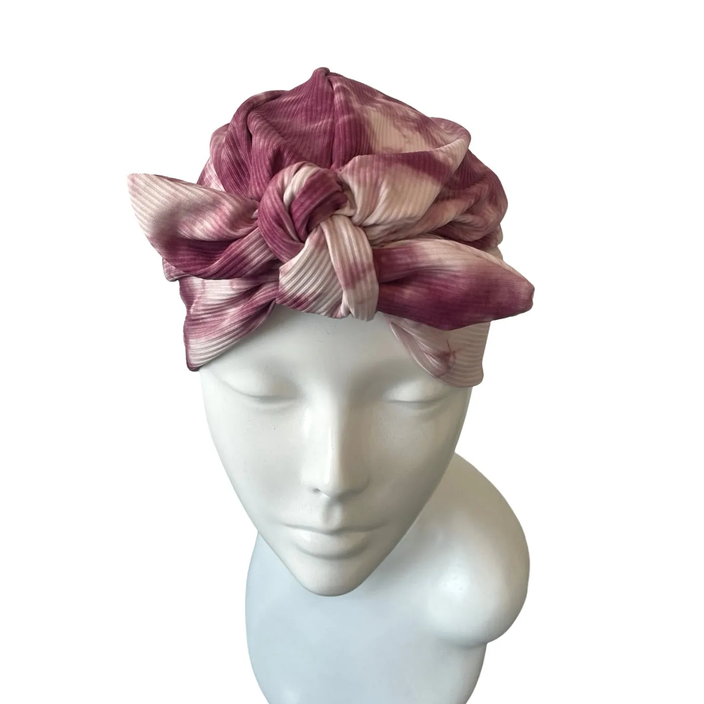 Soft Ribbed Jersey Bow Turban