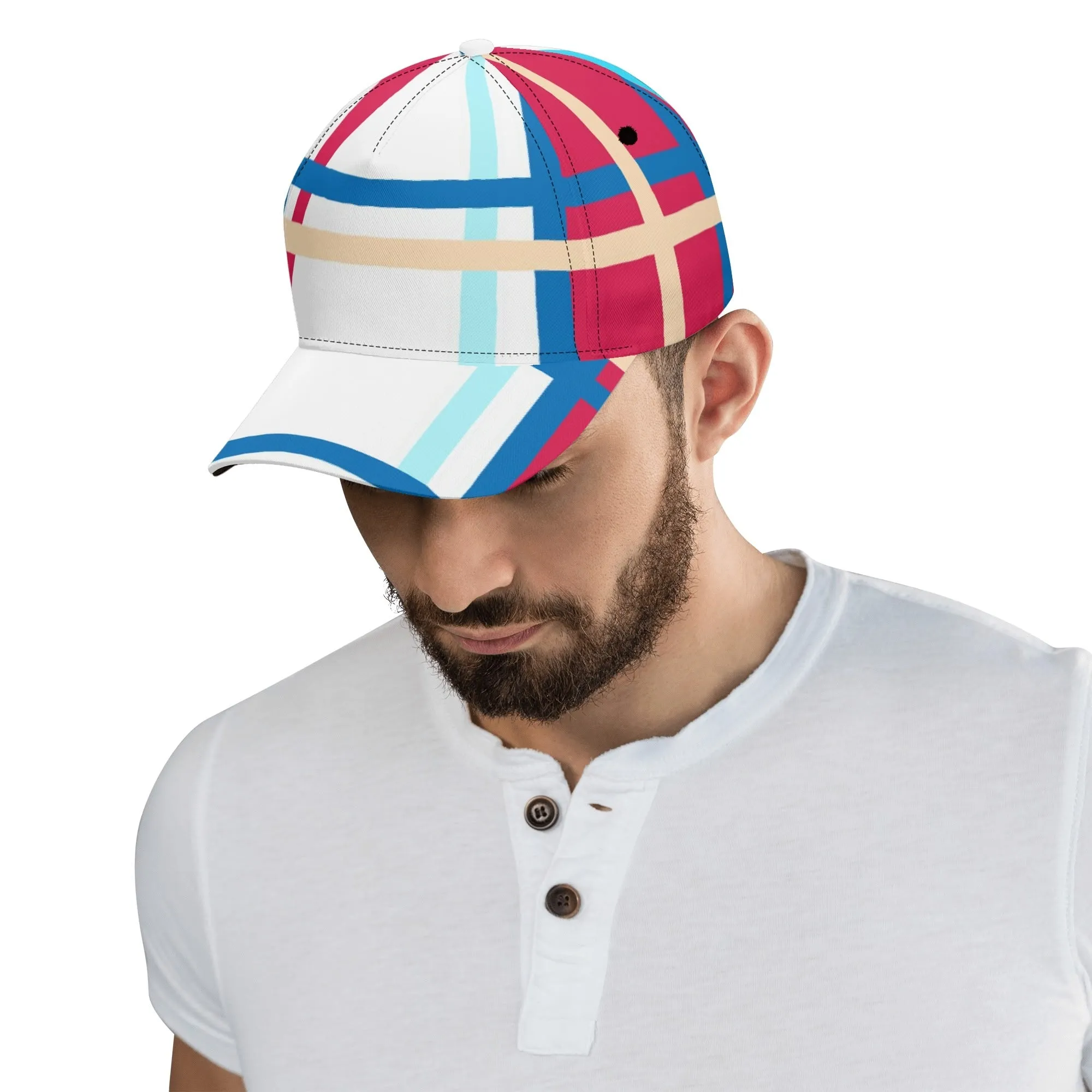 'St Ninians Bay, Bute' Happy Tartan® Baseball Cap
