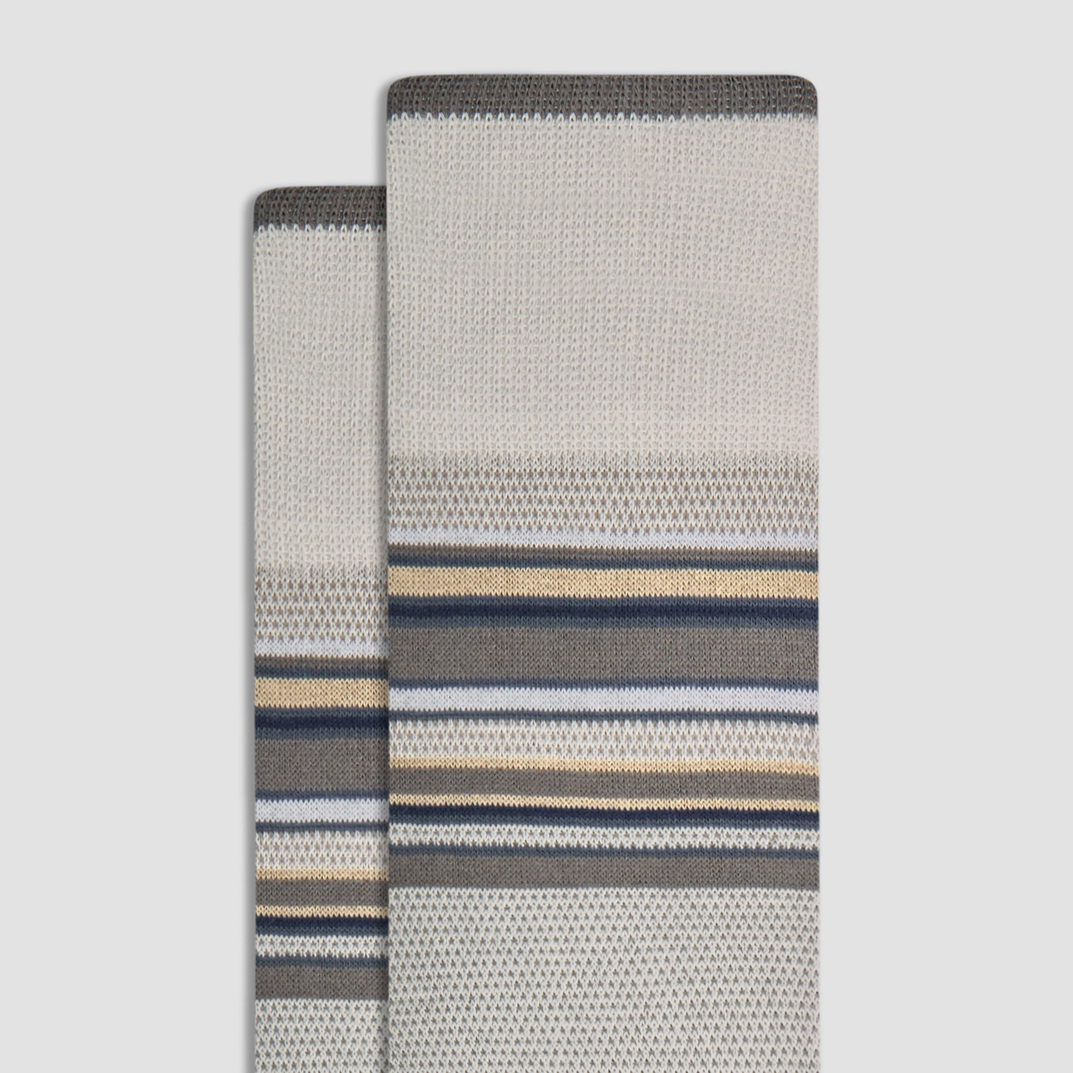 Striped Cashmere Mid-Calf Socks