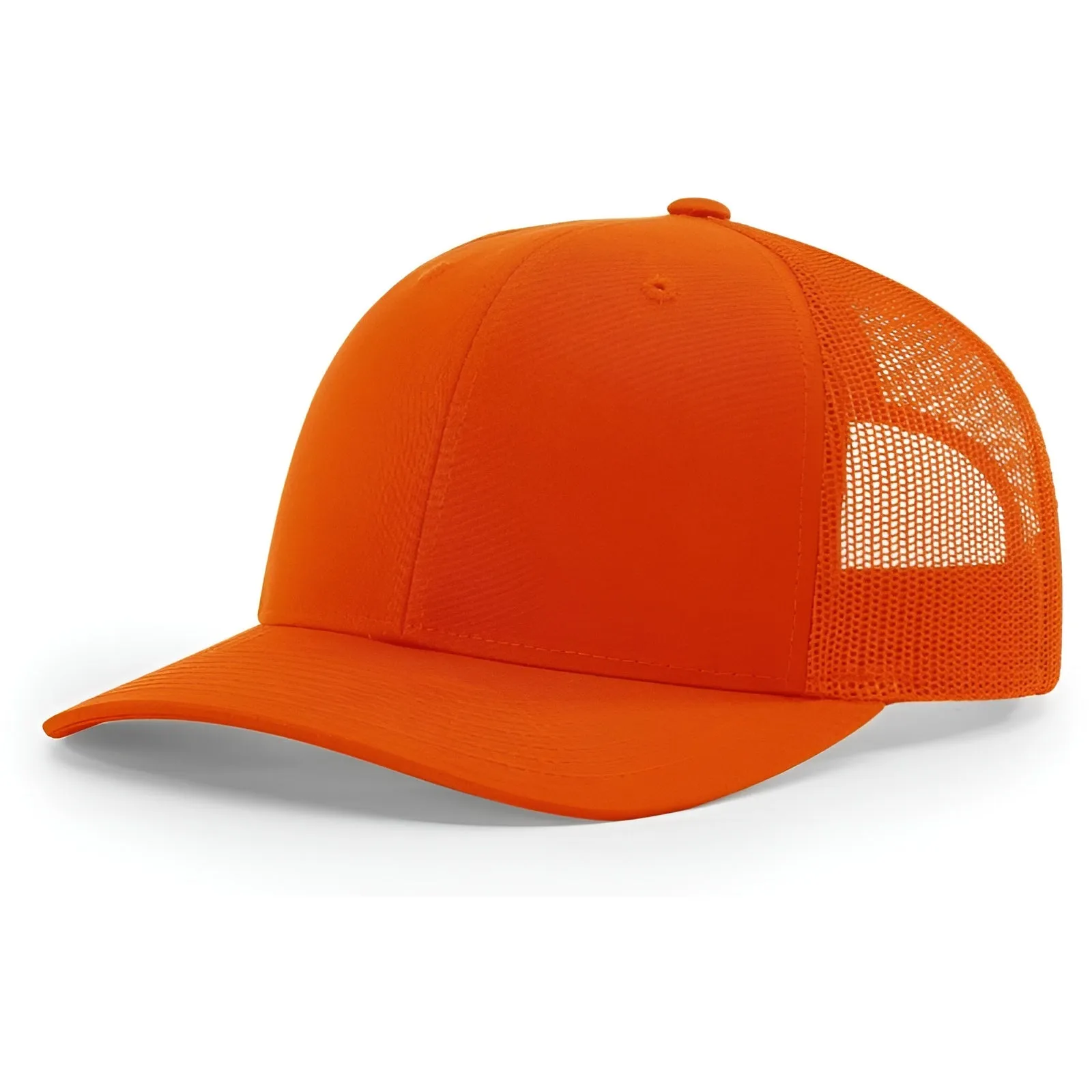 Structured Snapback Trucker Cap With Mesh Back