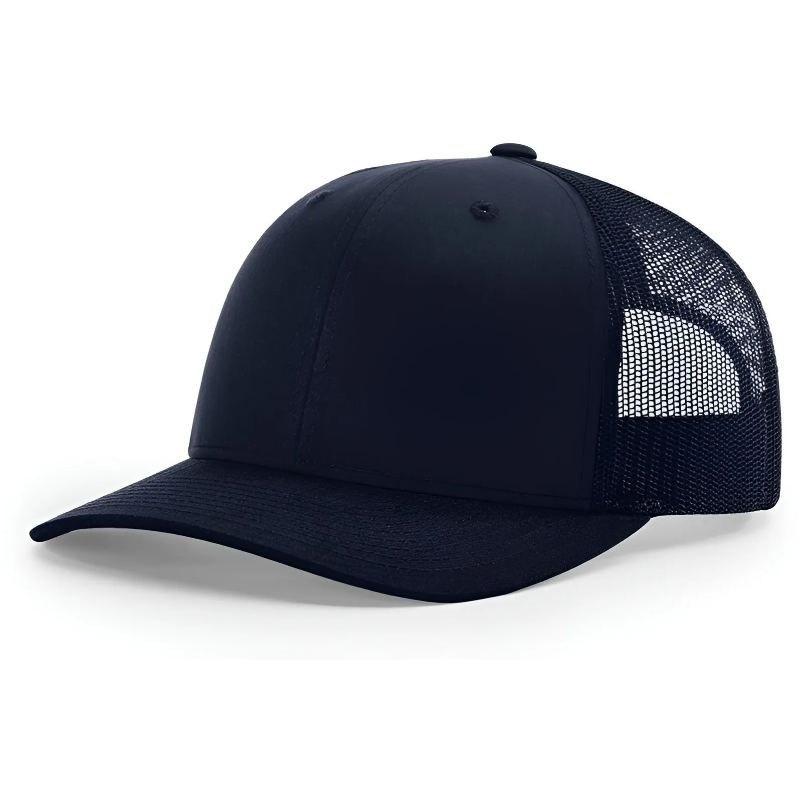 Structured Snapback Trucker Cap With Mesh Back