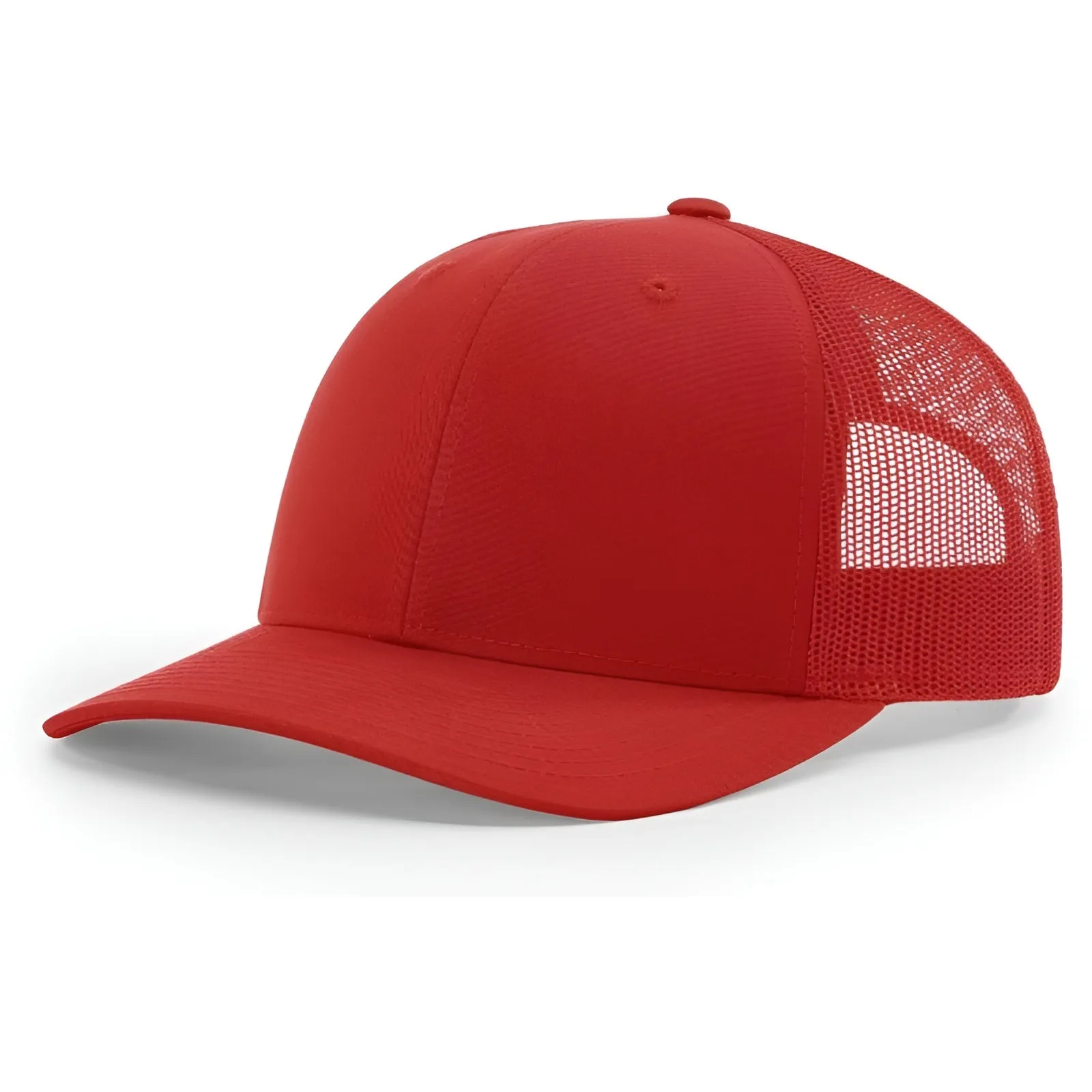 Structured Snapback Trucker Cap With Mesh Back
