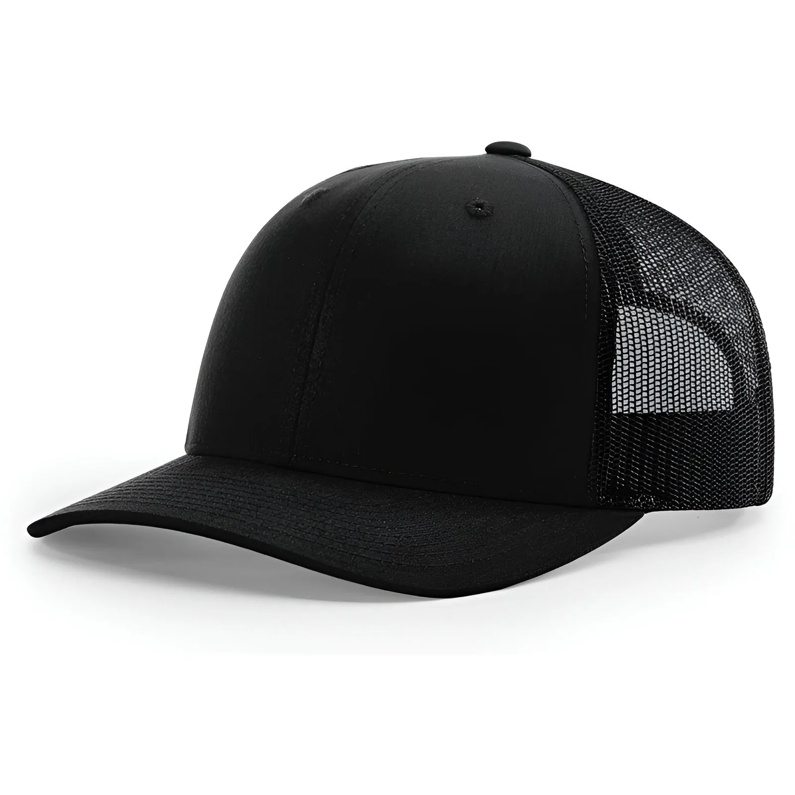 Structured Snapback Trucker Cap With Mesh Back