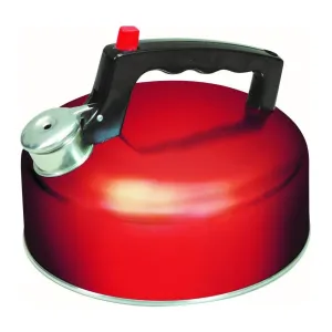 Sunncamp 2lt Red Stainless Steel Whistling Caravan Camping Kettle