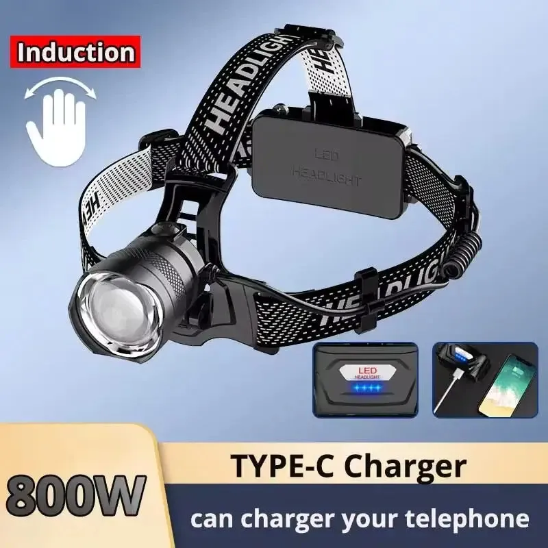 Super Powerful LED/XHP70-4core Headlight